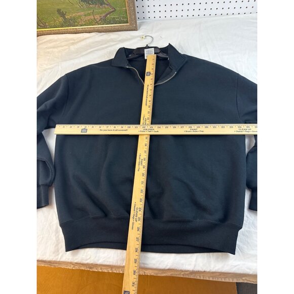 Vintage Jerzees XL Black Crewneck Sweatshirt Minimalist Whimsygoth Streetwear - Picture 7 of 7